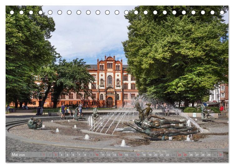 Produktbild: Rostock und Warnem&uuml;nde - Tor zur Welt (Tischkalender 2026 DIN A5 quer), CALVENDO Monatskalender