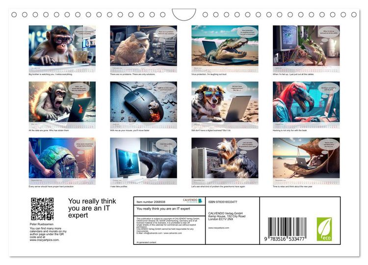 Produktbild: You really think you are an IT expert (Wall Calendar 2026 DIN A4 landscape), CALVENDO 12 Month Wall Calendar