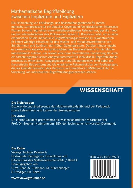 Produktbild: Mathematische Begriffsbildung zwischen Implizitem und Explizitem