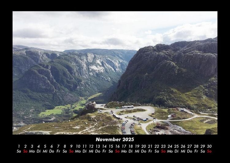 Produktbild: Berglandschaften 2025 Fotokalender DIN A3