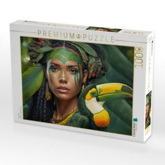 Produktbild: CALVENDO Puzzle Junge Frau | 1000 Teile Lege-Gr&ouml;&szlig;e 64x48cm Foto-Puzzle f&uuml;r gl&uuml;ckliche Stunden