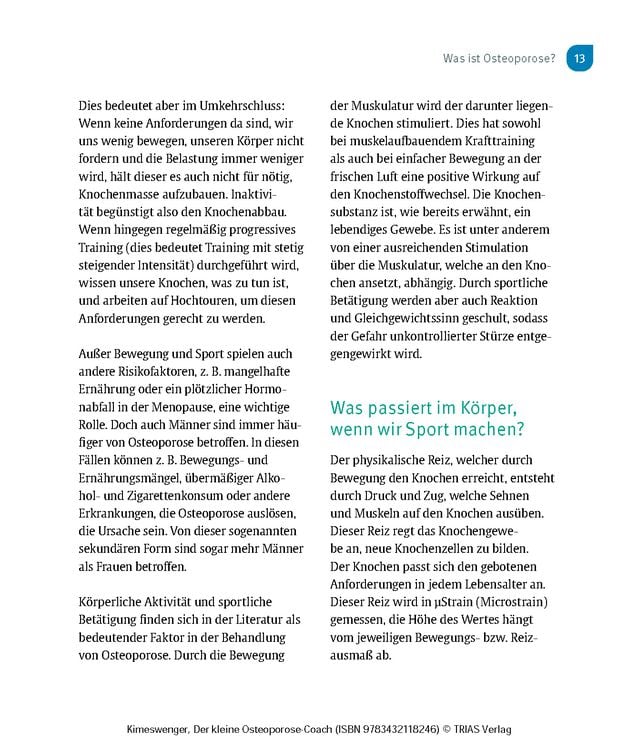 Produktbild: Der kleine Osteoporose-Coach