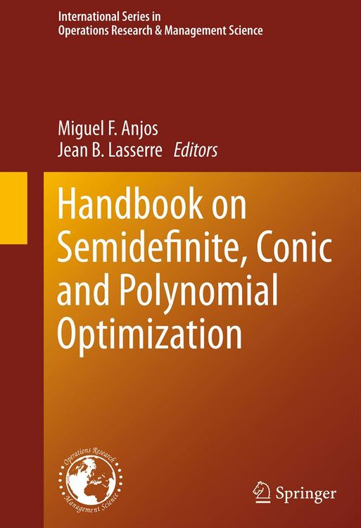 Produktbild: Handbook on Semidefinite, Conic and Polynomial Optimization