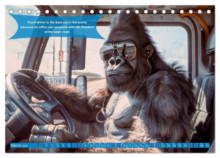 Produktbild: Ruebsamen, P: Funny charming animals as truck drivers (Desk