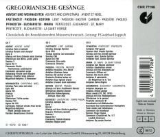 Produktbild: Gregorian Chants: Advent/Christmas/Lent/Passion/Ea