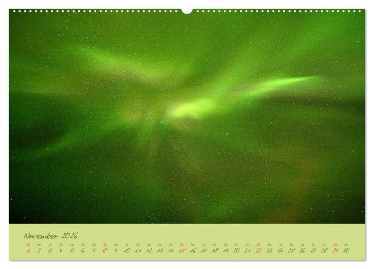 Produktbild: Nordlicht-Zauber auf den Lofoten. Aurora borealis (Wandkalender 2026 DIN A2 quer), CALVENDO Monatskalender