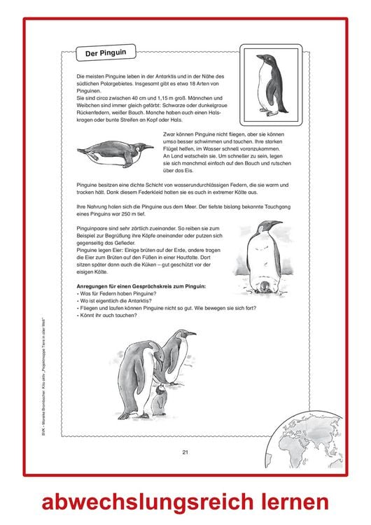 Produktbild: Kita aktiv Projektmappe Tiere in aller Welt