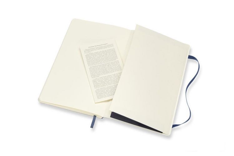 Produktbild: MOLESKINE NOTIZBUCH L/A5, BLANKO, SOFT COVER, SAPHIR