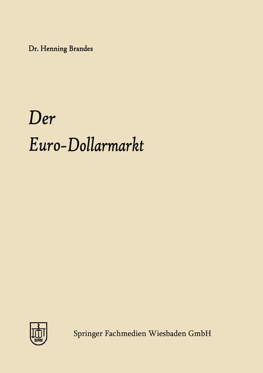 Produktbild: Der Euro-Dollarmarkt