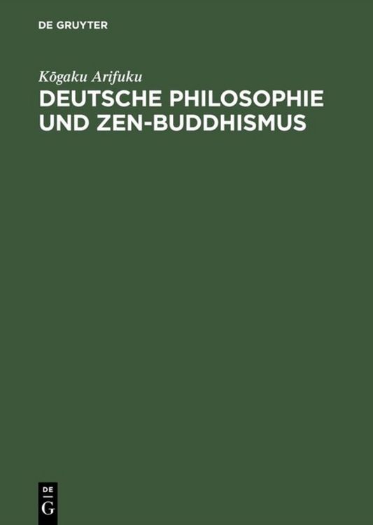 Produktbild: Deutsche Philosophie und Zen-Buddhismus