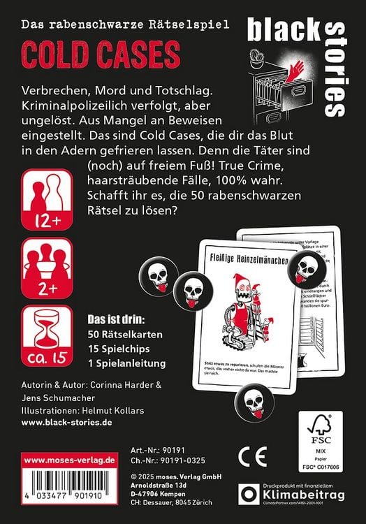 Produktbild: black stories Cold Cases