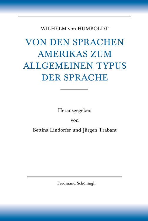 Produktbild: Von den Sprachen Amerikas zum allgemeinen Typus der Sprache