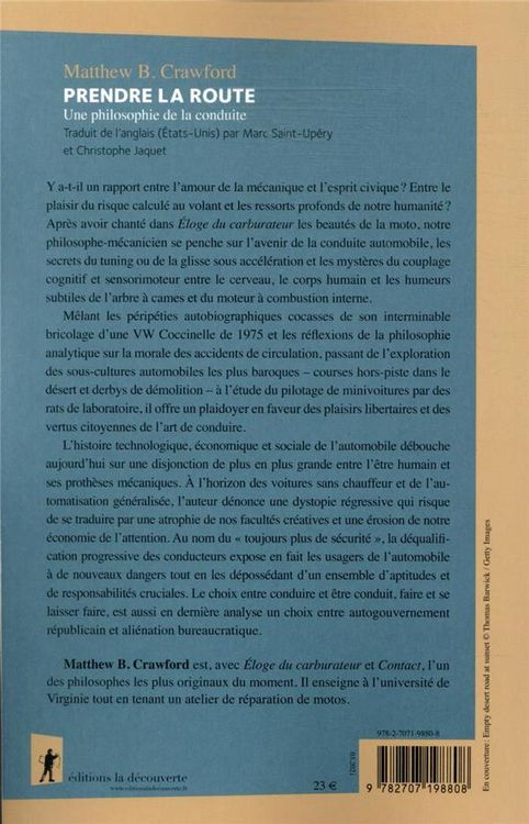 Produktbild: Prendre la route : une philosophie de la conduite