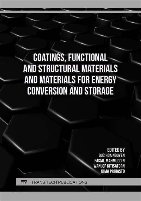 Produktbild: Coatings, Functional and Structural Materials and Materials for Energy Conversion and Storage