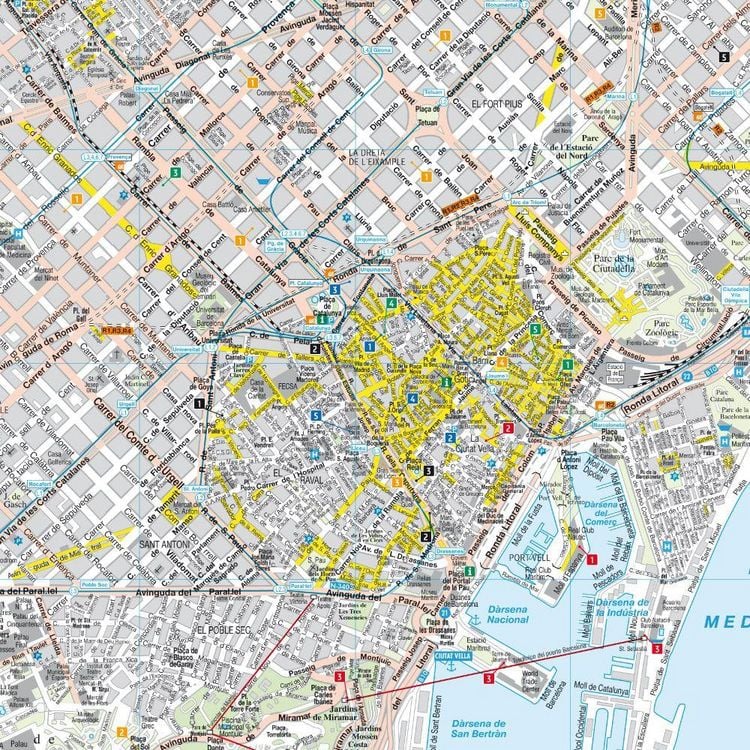 Produktbild: freytag & berndt Innenstadtplan Barcelona 1:10.000