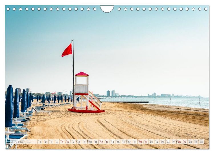 Produktbild: Lignano in Italien. Sommer Strand und Meer (Wandkalender 2027 DIN A4 quer), CALVENDO Monatskalender