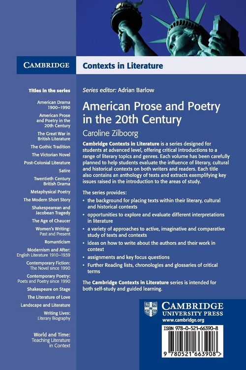 Produktbild: American Prose and Poetry in the 20th Century