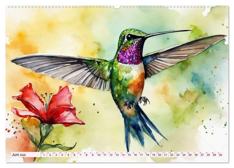 Produktbild: Schillernde Edelsteine (Wandkalender 2026 DIN A2 quer), CALVENDO Monatskalender