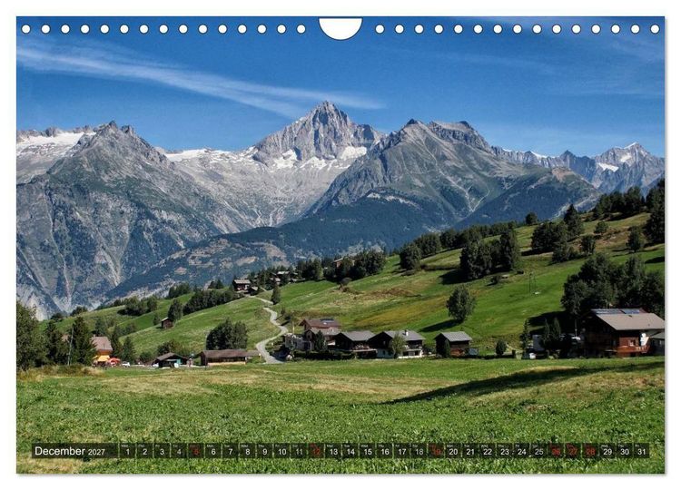 Produktbild: Valais Swiss Beauty (Wall Calendar 2027 DIN A4 landscape), CALVENDO 12 Month Wall Calendar