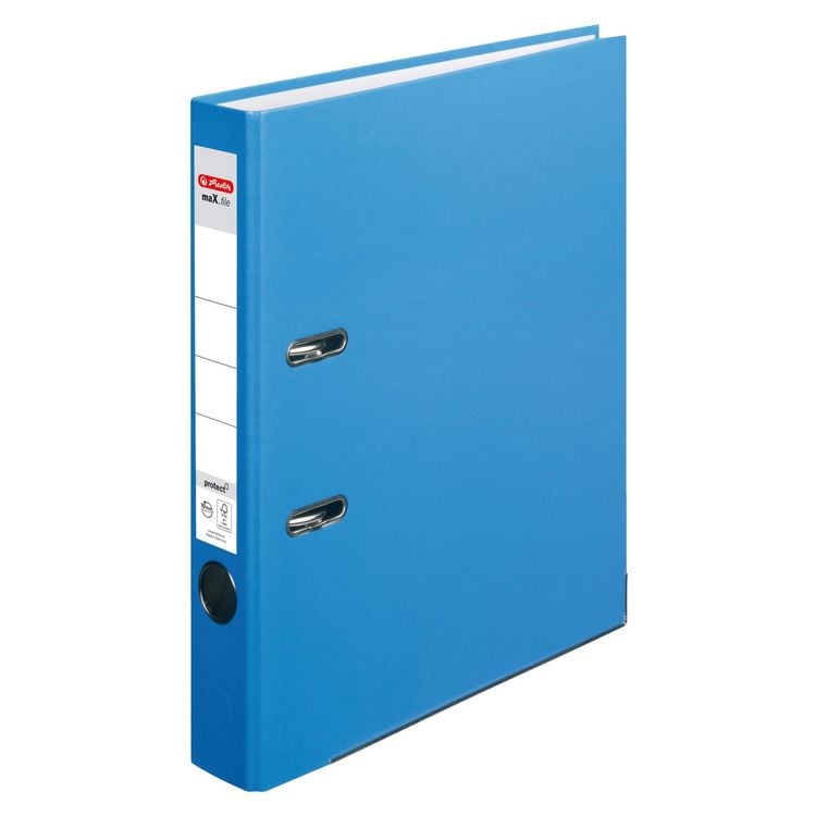 Produktbild: Herlitz Ordner maX.file protect A4 5cm acqua
