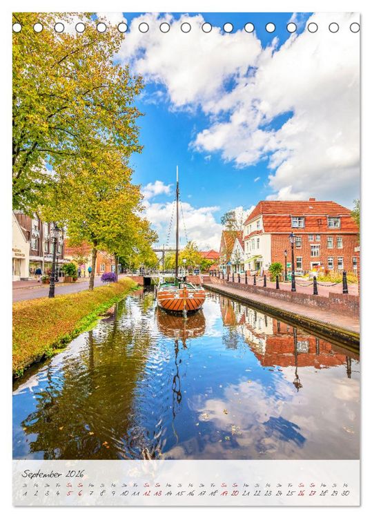 Produktbild: Papenburg. L&auml;ngste Fehnkolonie Deutschlands (Tischkalender 2026 DIN A5 hoch), CALVENDO Monatskalender