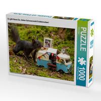 Produktbild: CALVENDO Puzzle Es gibt Nuss-Eis, liebes Schwarzwald-Eichh&ouml;rnchen! | 1000 Teile Lege-Gr&ouml;&szlig;e 64x48cm Foto-Puzzle f&uuml;r gl&uuml;ckliche Stunden