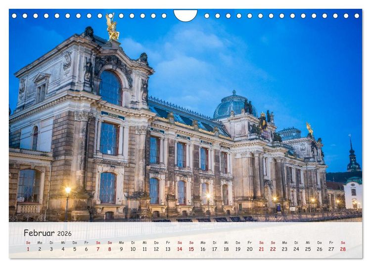 Produktbild: Dresden - Sachsens Perle an der Elbe (Wandkalender 2026 DIN A4 quer), CALVENDO Monatskalender