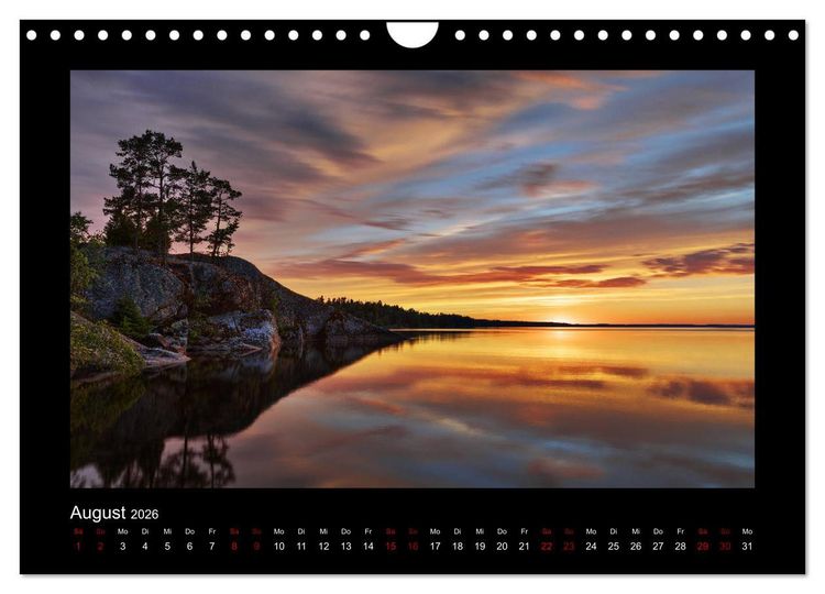 Produktbild: Finnland - Nordische Farbenspiele (Wandkalender 2026 DIN A4 quer), CALVENDO Monatskalender