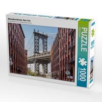 Produktbild: CALVENDO Puzzle Manhattan-Br&uuml;cke, New York | 1000 Teile Lege-Gr&ouml;&szlig;e 64 &times; 48 cm Foto-Puzzle f&uuml;r gl&uuml;ckliche Stunden