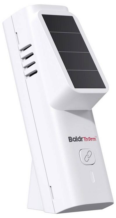 Produktbild: BaldrTherm Solar Thermo-/Hygrometer Wei&szlig; HCS701B