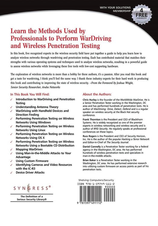 Produktbild: Wardriving & Wireless Penetration Testing