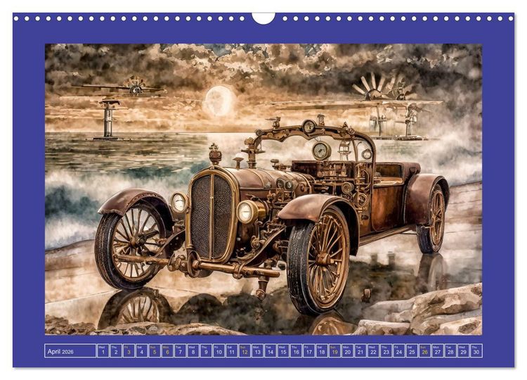 Produktbild: Steampunk power on ground, water, air and space (Wall Calendar 2026 DIN A3 landscape), CALVENDO 12 Month Wall Calendar