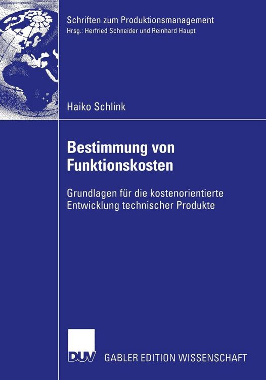 Produktbild: Bestimmung von Funktionskosten