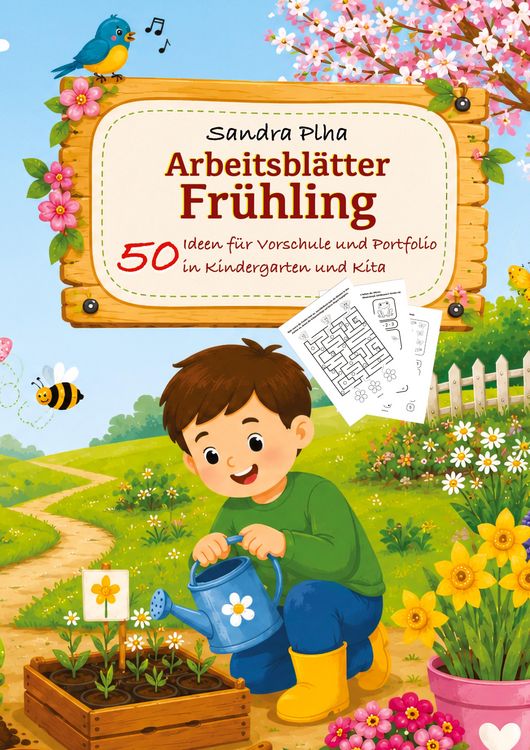 Produktbild: KitaFix-Kreativ: Arbeitsbl&auml;tter Fr&uuml;hling (50 Ideen f&uuml;r Vorschule und Portfolio in Kindergarten und Kita)