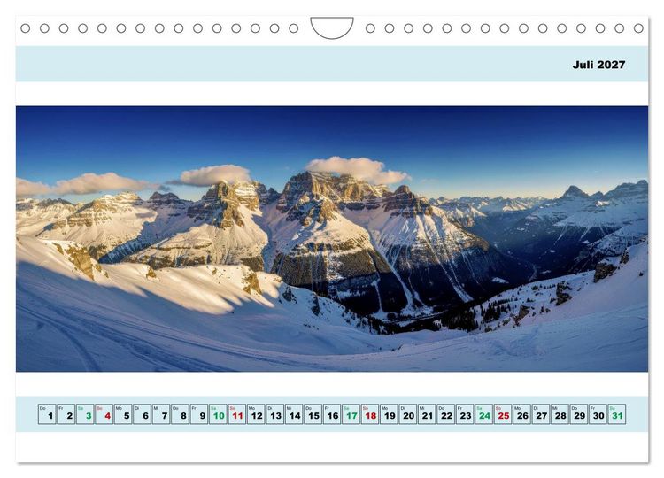 Produktbild: Alpen - Panorama - Mehr Aussicht geht nicht (Wandkalender 2027 DIN A4 quer), CALVENDO Monatskalender