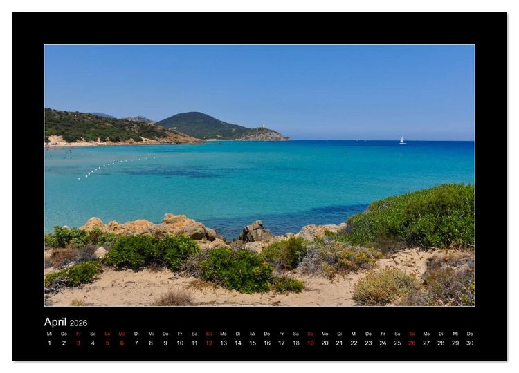 Produktbild: Die Trauminsel Sardinien (Wandkalender 2026 DIN A4 quer), CALVENDO Monatskalender