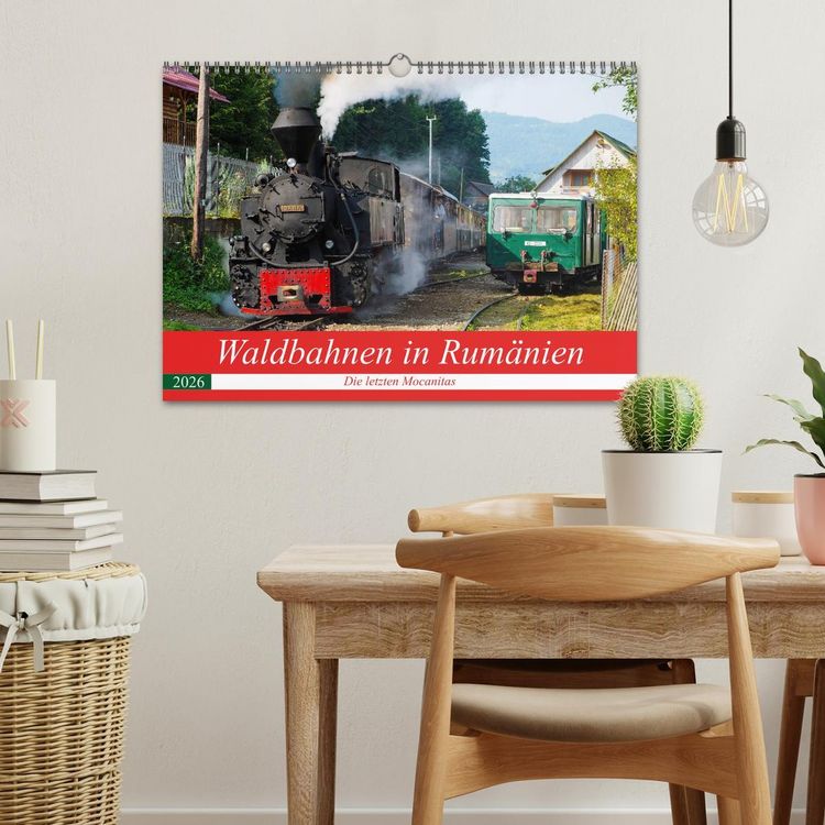 Produktbild: Waldbahnen in Rum&auml;nien - Die letzten Mocanitas (Wandkalender 2026 DIN A3 quer), CALVENDO Monatskalender