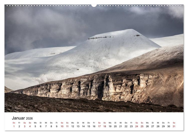 Produktbild: Spitzbergenkalender (Wandkalender 2026 DIN A2 quer), CALVENDO Monatskalender