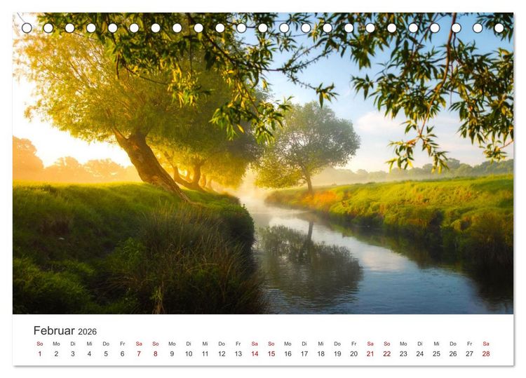 Produktbild: Mystische Nebellandschaften (Tischkalender 2026 DIN A5 quer), CALVENDO Monatskalender