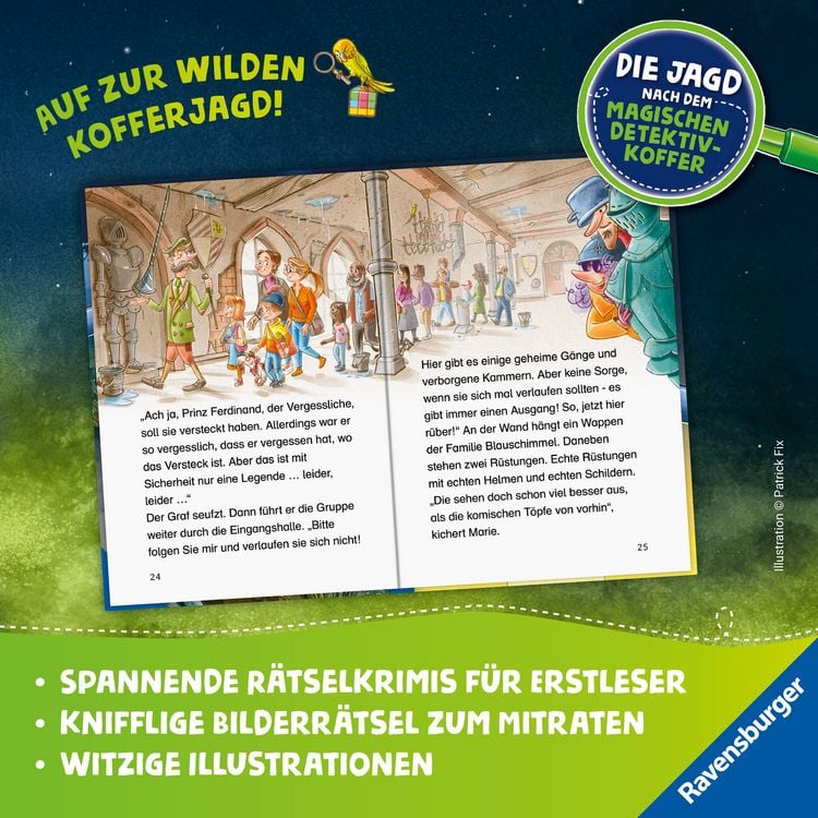 Produktbild: Die Jagd nach dem magischen Detektivkoffer, Band 4 - Achtung, Raubritter!