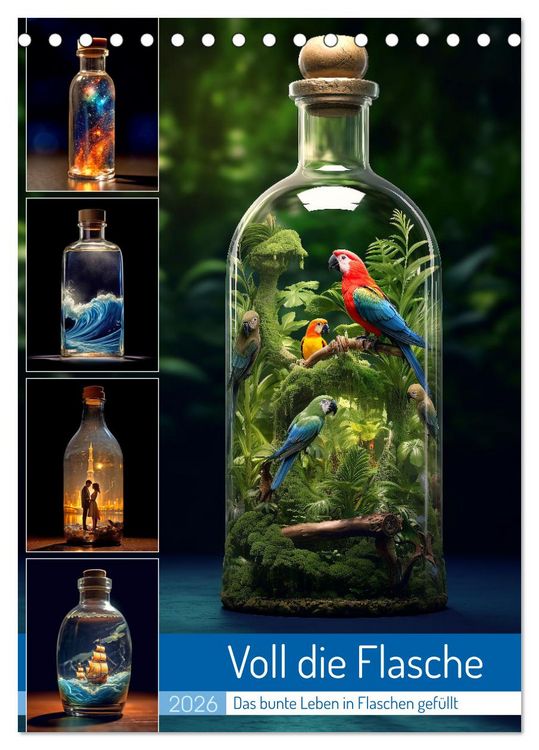 Produktbild: Voll die Flasche (Tischkalender 2026 DIN A5 hoch), CALVENDO Monatskalender