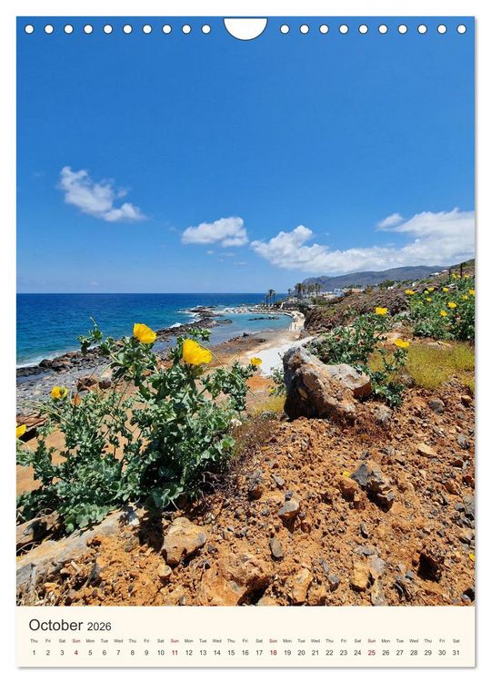 Produktbild: A feast for the eyes - Crete (Wall Calendar 2026 DIN A4 portrait), CALVENDO 12 Month Wall Calendar