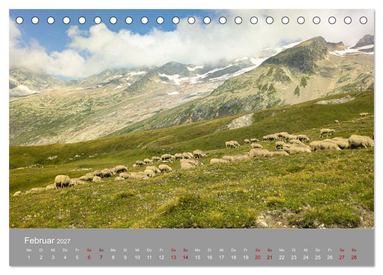 Produktbild: TMB - Mont Blanc (Tischkalender 2027 DIN A5 quer), CALVENDO Monatskalender