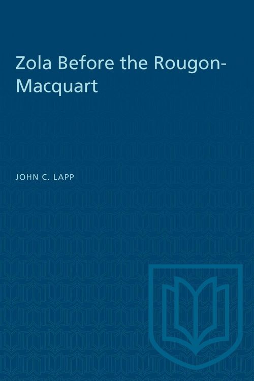 Produktbild: Zola Before the Rougon-Macquart