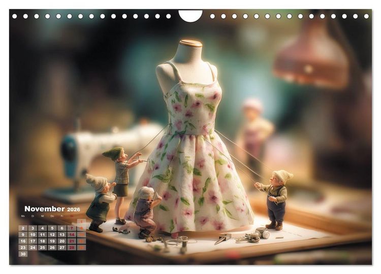 Produktbild: Miniatur - Atelier (Wandkalender 2026 DIN A4 quer), CALVENDO Monatskalender