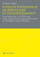 Produktbild: Politische Entrepreneure als Reformmotor im Gesundheitswesen?