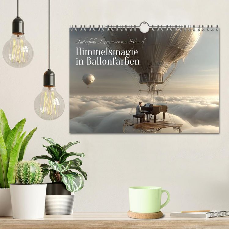 Produktbild: Himmelsmagie in Ballonfarben (Wandkalender 2026 DIN A4 quer), CALVENDO Monatskalender