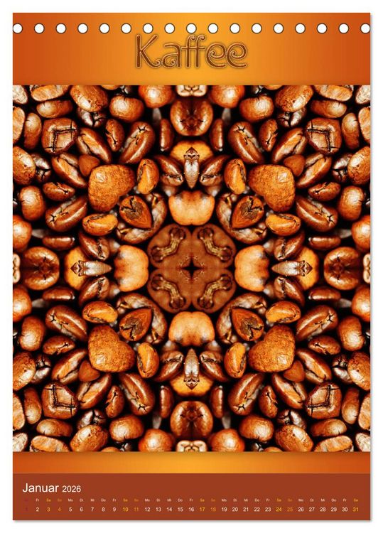 Produktbild: Kulinarische Mandalas (Tischkalender 2026 DIN A5 hoch), CALVENDO Monatskalender
