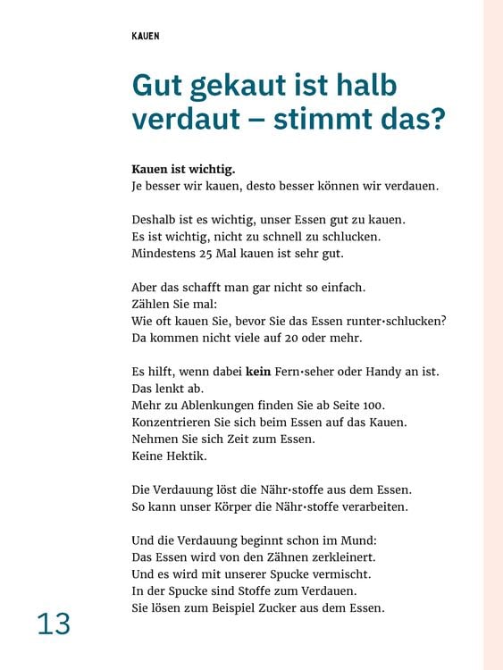Produktbild: Gesund leben in einfacher Sprache