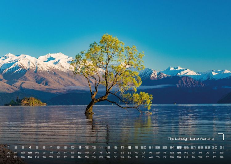 Produktbild: Neuseeland - Das Land der langen wei&szlig;en Wolke - 2027 - Kalender DIN A2